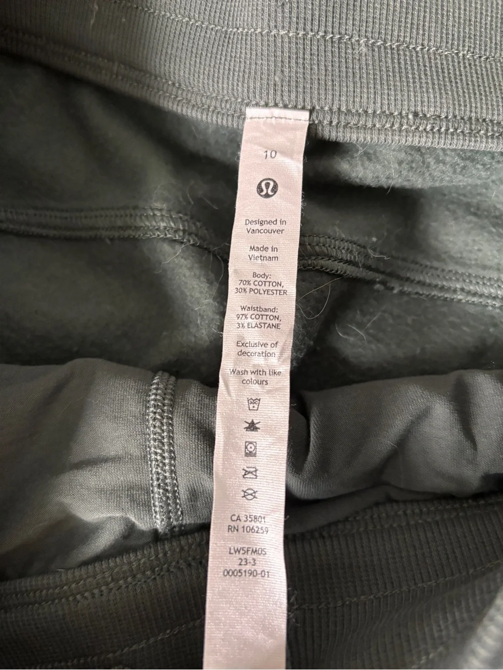 lululemon Dark Forest Scuba Set Wide-Leg Sweatpants in Dark Forest sz M/L